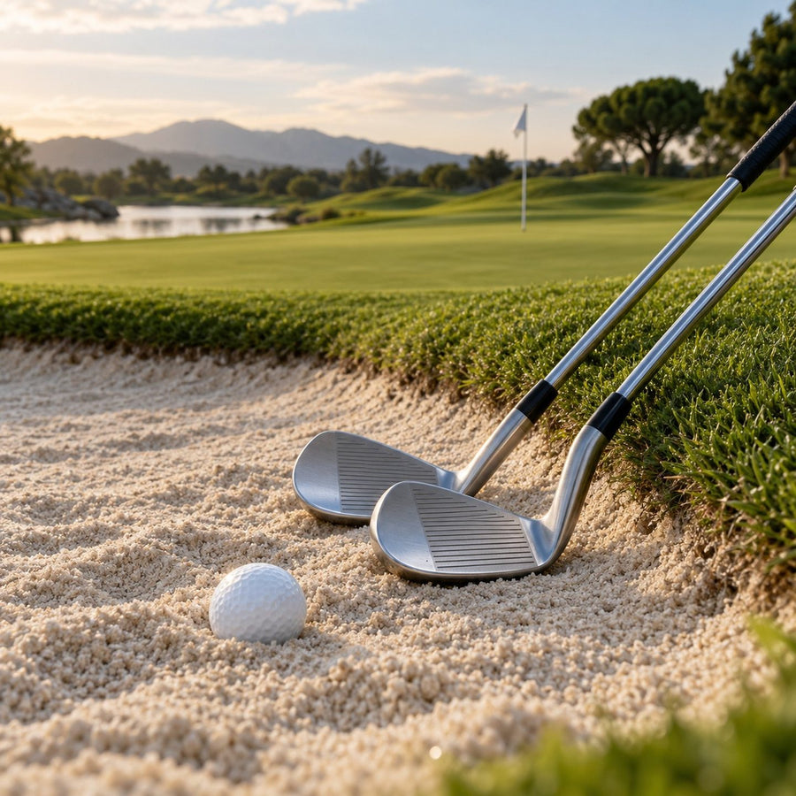 Deux wedges au bord d'un bunker