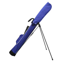 Sac de golf practice léger – coloris bleu sur ses pieds