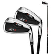 Fer de golf homme droitier à l'unité du 5 au SW, dos creux inox noir