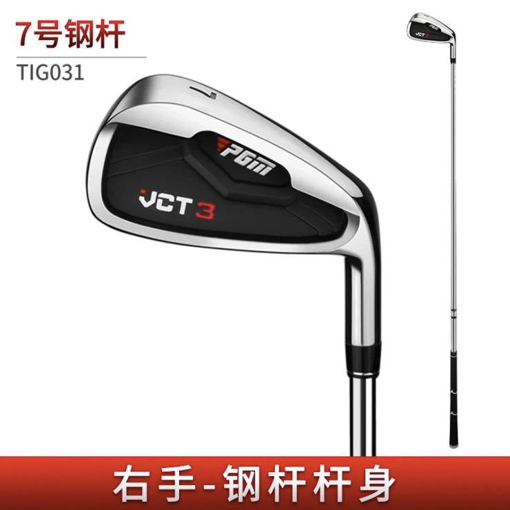 Fer de golf dos creux noir – fer 7, manche acier