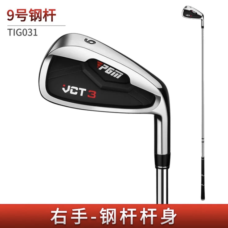 Fer de golf dos creux noir – fer 9, manche acier