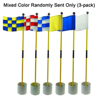 Drapeaux de putting green avec coupelle et bâton, lots de 2 ensembles
