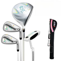 Set de golf complet femme – set de 4 clubs avec manches carbone et sac léger
