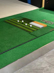 Tapis de frappe de golf 104×35 cm en gazon strié pour simulateur