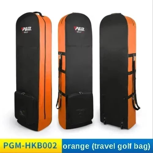 Housse de voyage golf à roulettes – coloris noir et orange