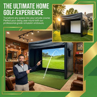 Cage de golf gonflable – utilisation dans un garage aménagé