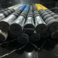 Grips de golf à fil de coton – embouts des grips vus de face