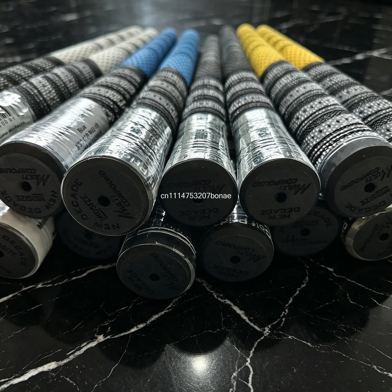 Grips de golf à fil de coton – embouts des grips vus de face