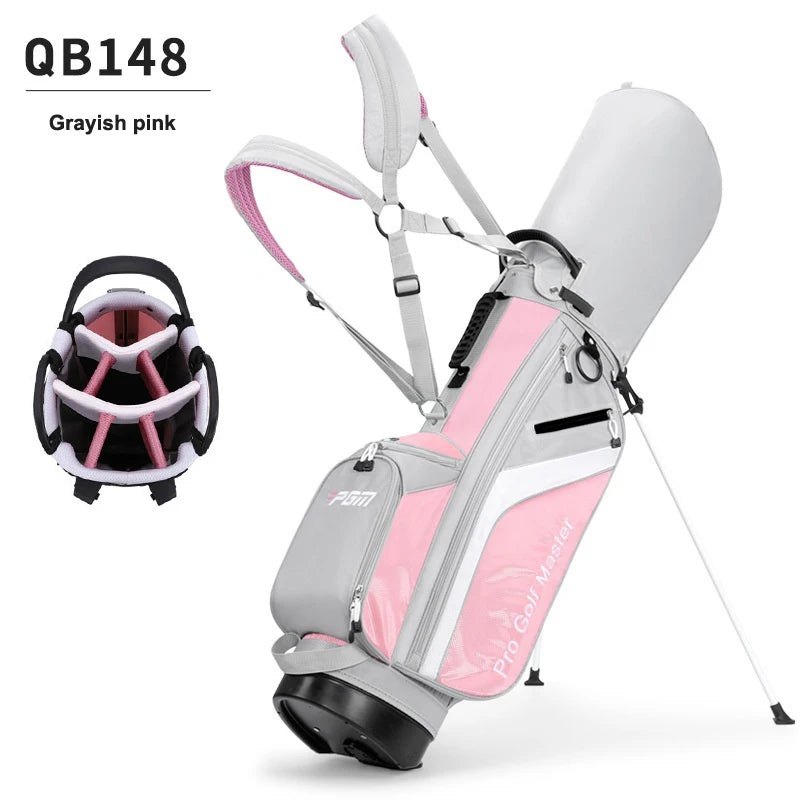Sac de golf trépied femme ultraléger – coloris gris et rose