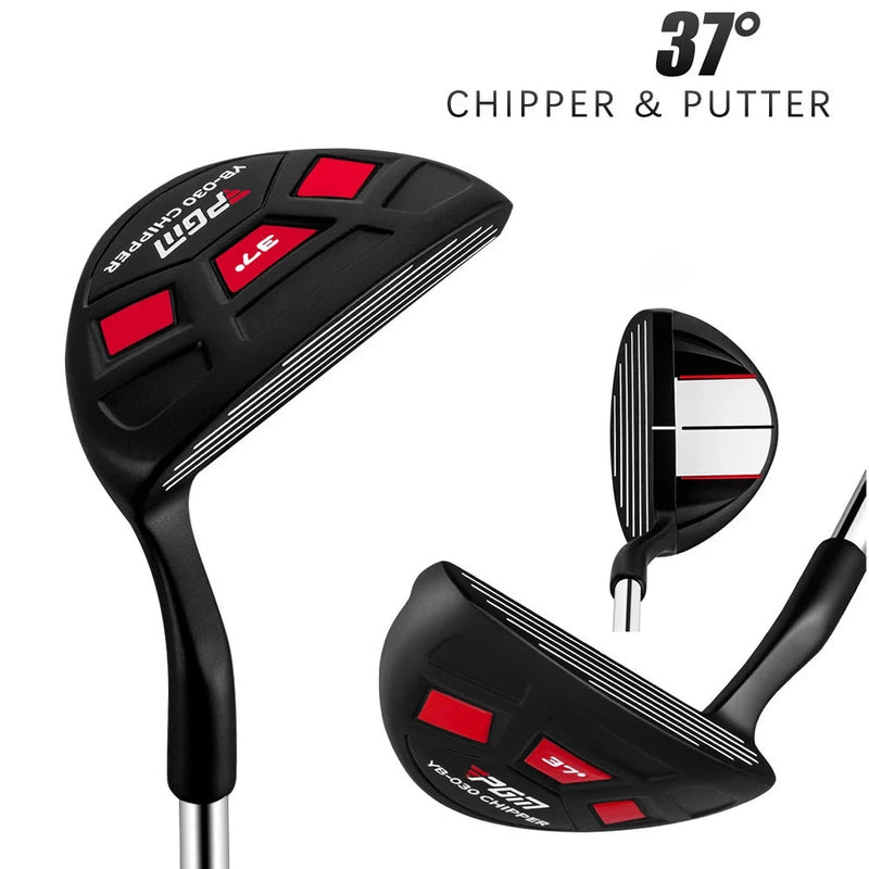 Chipper golf tête noire avec ligne de visée pour droitier loft 37°