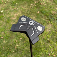 Putter maillet noir CNC – tête vue de dessus en trois quarts