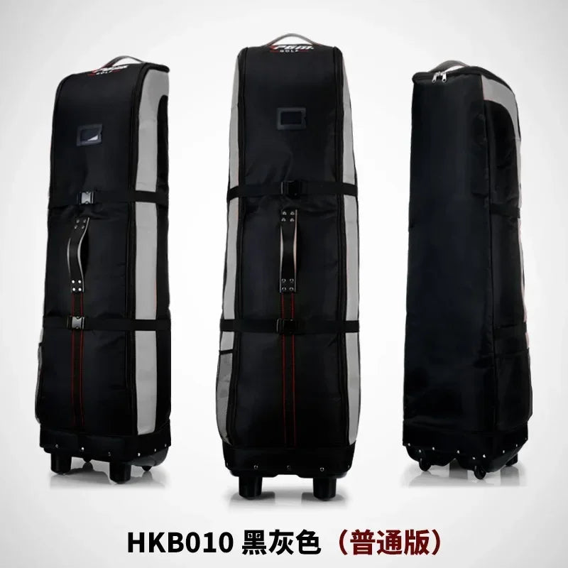 Housse de voyage golf pliable – version standard noir et gris, trois vues