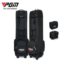 Housse de voyage golf pliable à double zip et roulettes, 134 cm