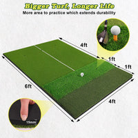 Tapis de practice golf 3 gazons – dimensions du tapis, 183 x 122 cm