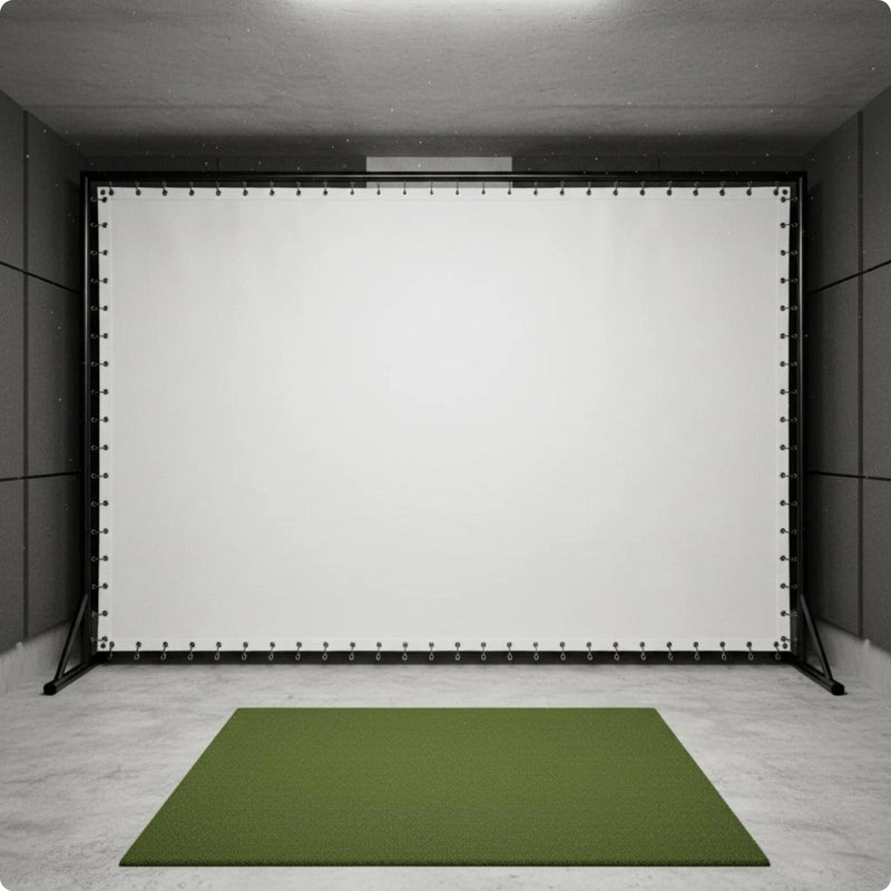 Écran de simulateur de golf – format 3 m × 2 m avec tapis de frappe
