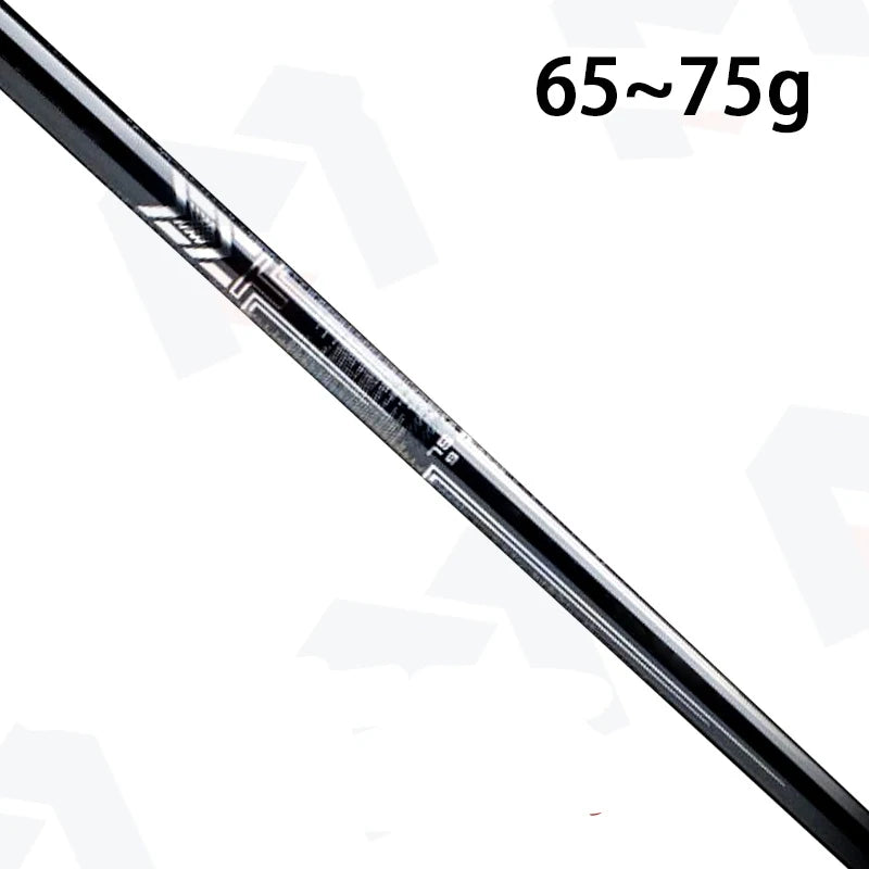 Shaft de driver graphite – vue d'un manche noir avec l'indication de poids de 65 à 75 g