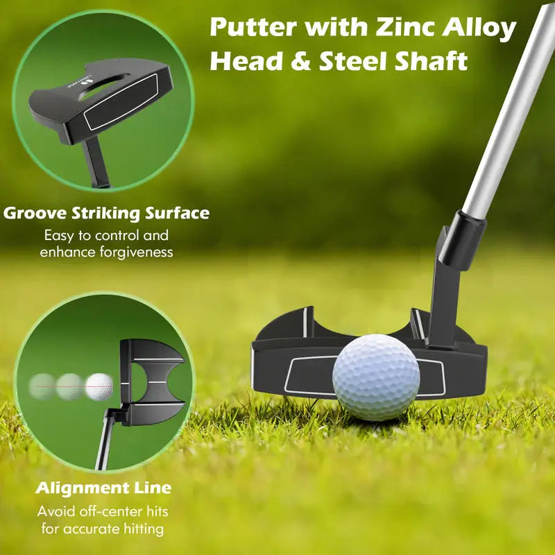 Set de golf complet homme – putter avec ligne d'alignement