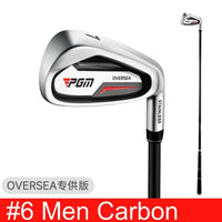 Fer de golf inox – fer 6, manche carbone