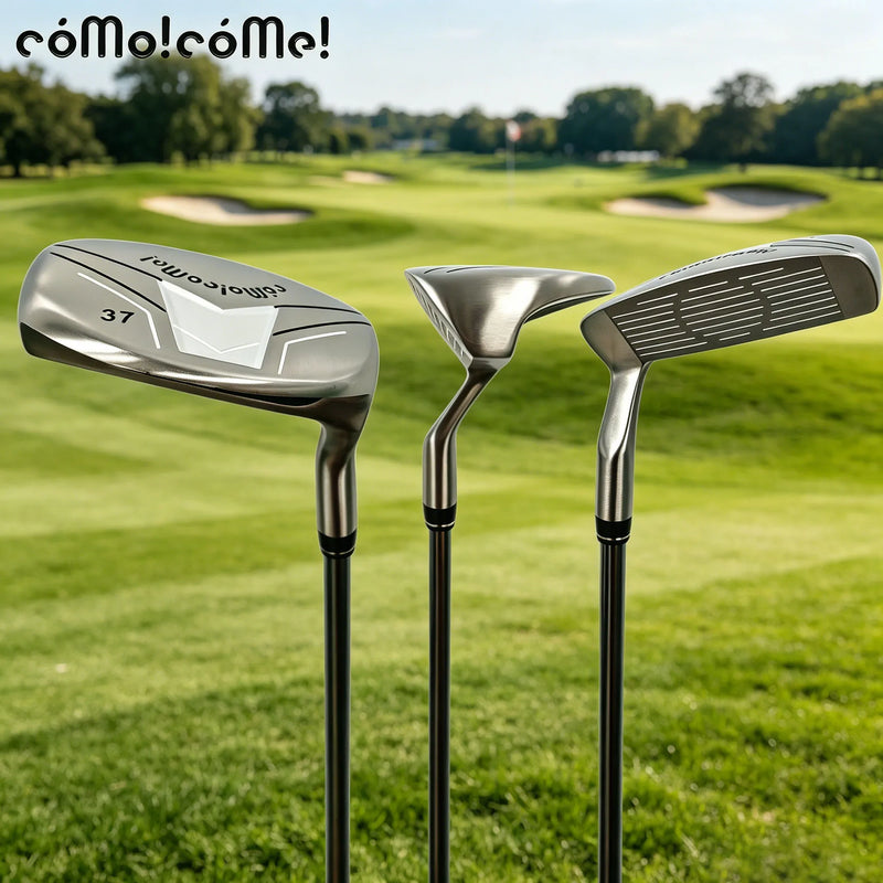 Chipper golf droitier face fraisée CNC, manche acier 35 pouces