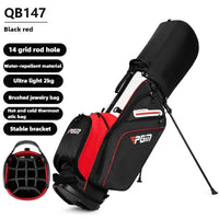 Sac de golf trépied léger – coloris noir et rouge