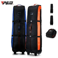 Housse de voyage golf pliable – housses noir et bleu et noir et orange avec la housse repliée