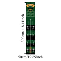 Tapis de putting pliable – dimensions 50 x 300 cm du dessin vert et noir en arc