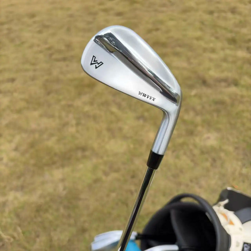 Série de fers de golf forgés – fer vu de dos avec son manche