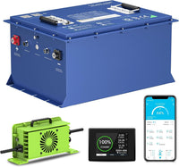Batterie lithium voiturette de golf 48 V 105 Ah avec chargeur 20 A et BMS 200 A