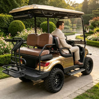 Voiturette de golf électrique 2, 4 ou 6 places avec porte-sacs arrière