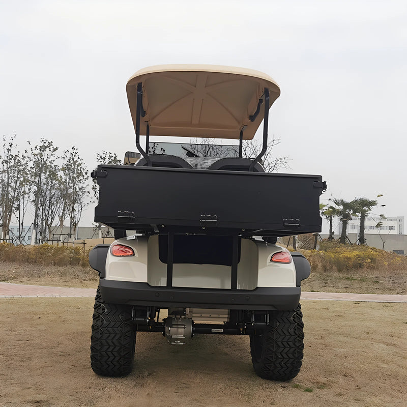 Voiturette de golf électrique de luxe – vue arrière de la benne