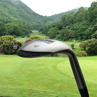 Sand wedge golf haut loft – tête vue de côté avec la rangée de points sur le bord