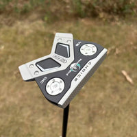 Putter maillet fraisé CNC – version noire vue de dessus