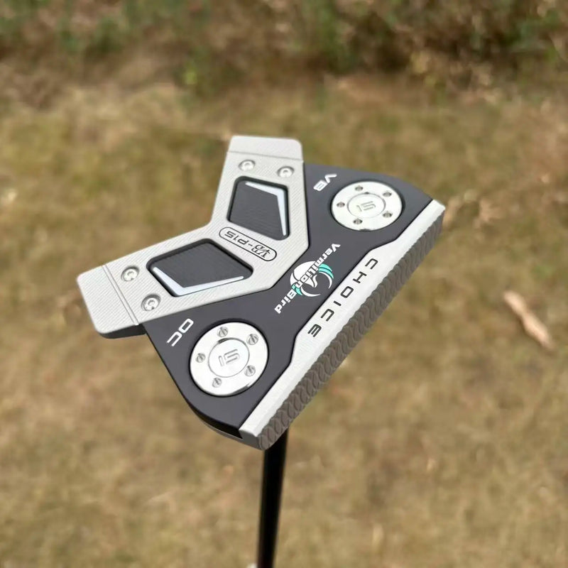 Putter maillet fraisé CNC – version noire vue de dessus