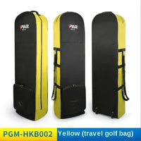Housse de voyage golf – version noir et jaune, trois vues
