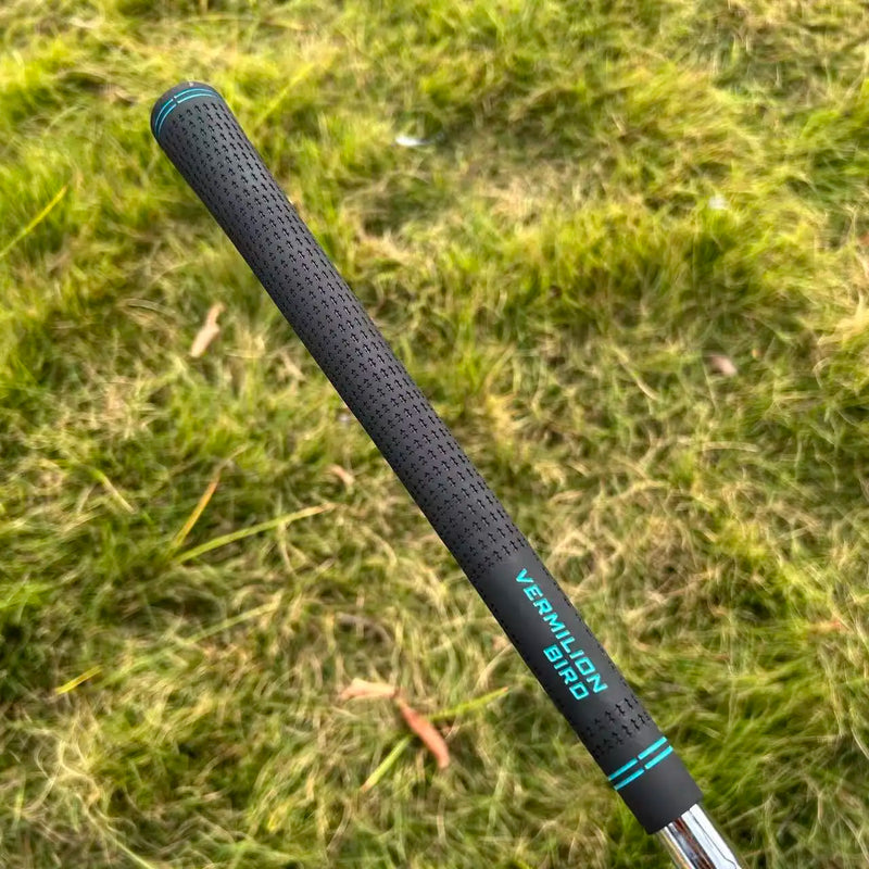 Wedge golf noir – grip noir à bandes turquoise