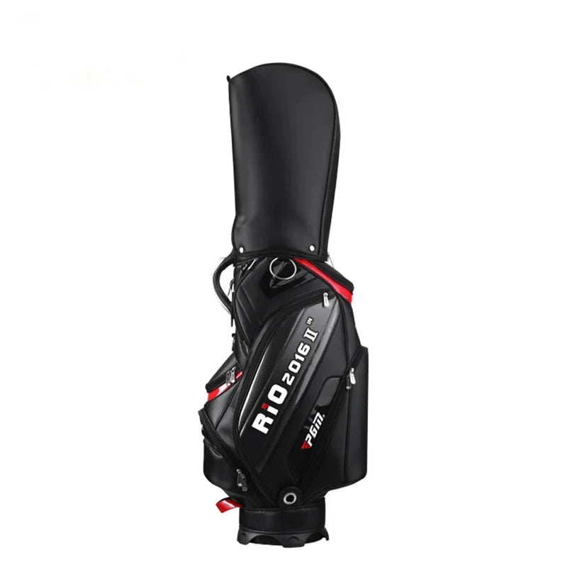 Sac de golf chariot à capot – modèle noir à grande poche latérale