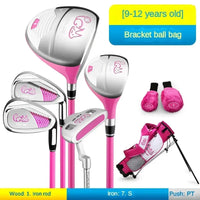 Set de golf enfant 5 clubs – rose, 9 à 12 ans