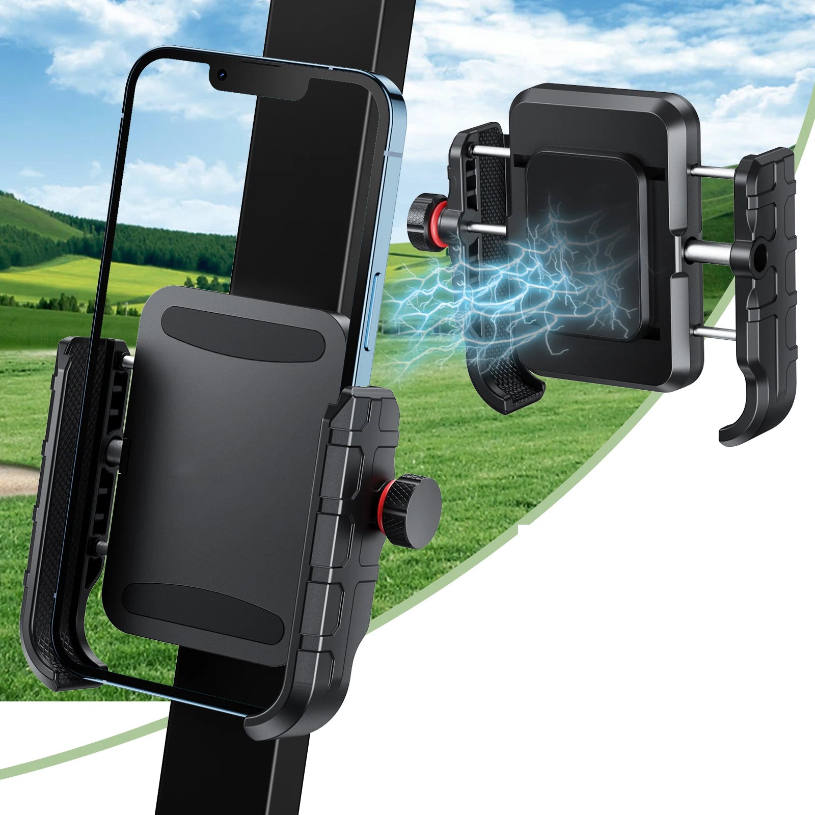 Support de téléphone magnétique pour voiturette de golf, 6 aimants