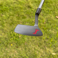Putter lame acier inoxydable – face usinée CNC vue de face