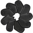 Couvre fer golf noir, 9 housses en cuir grainé à numéros gaufrés