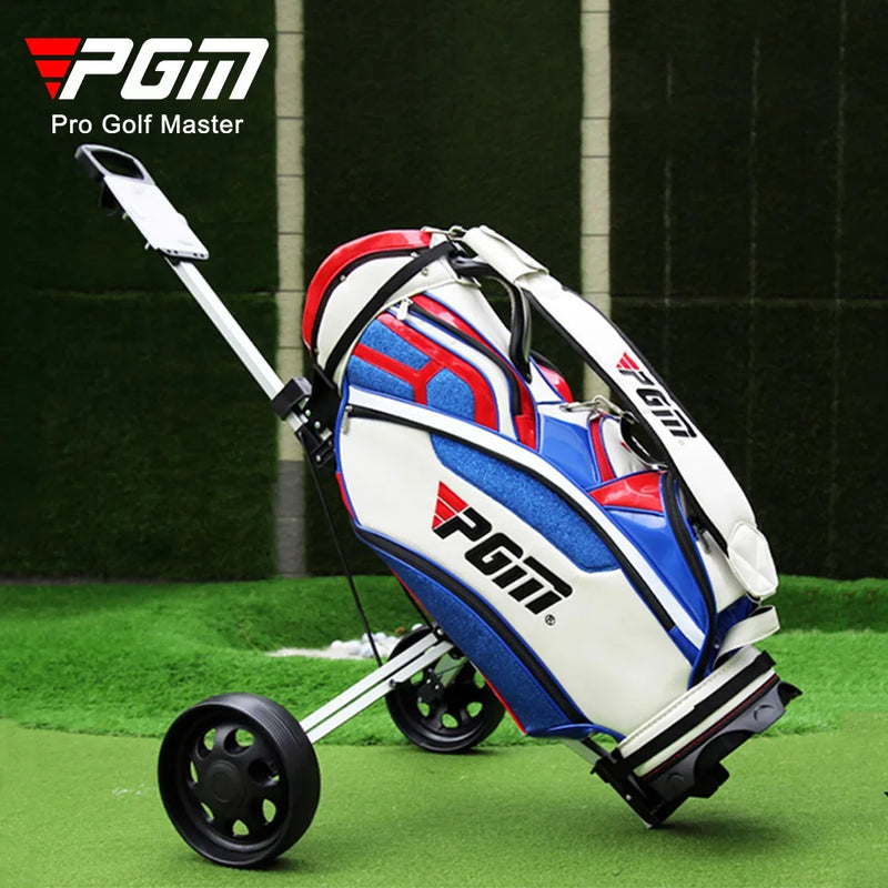 Chariot de golf manuel pliable 2 roues aluminium de 3,2 kg