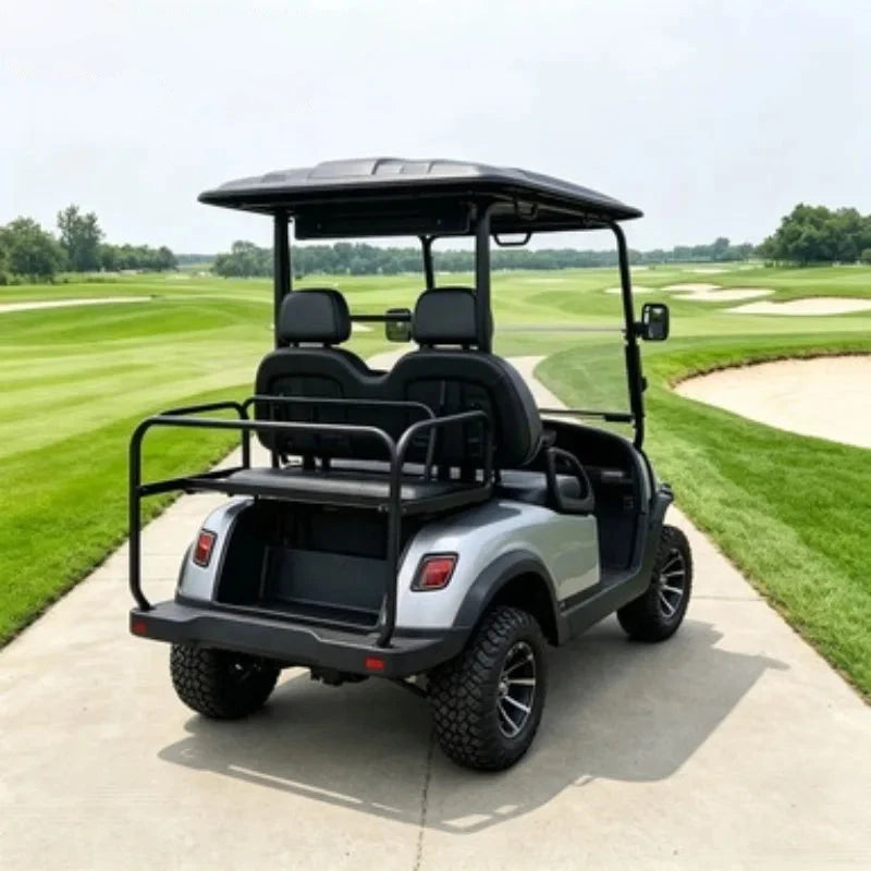 Voiturette de golf électrique surélevée 4 places moteur AC 5 kW lithium 72 V