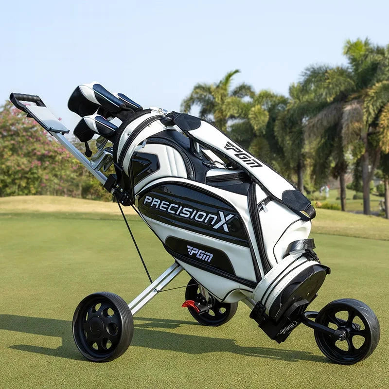 Chariot de golf manuel pliable en aluminium à 2, 3 ou 4 roues avec panneau multifonction