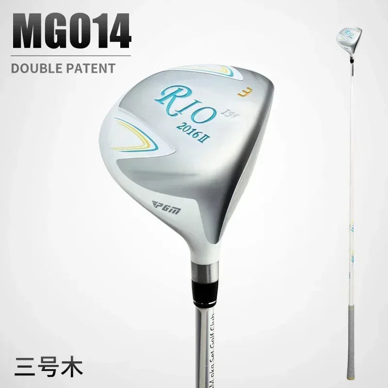 Clubs de golf droitier blanc et argent – bois 3 avec son manche