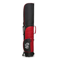 Sac de golf enfant trépied – modèle noir et rouge replié