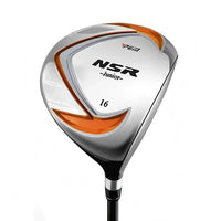 Set de golf enfant 6 clubs – gros plan sur la tête du driver orange