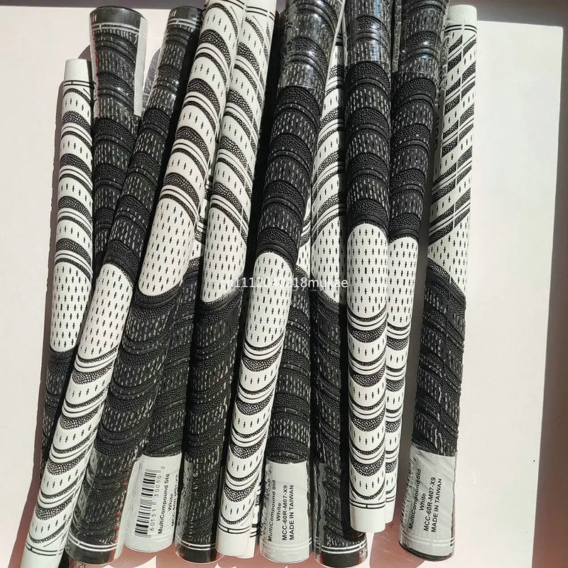 Grips de golf en fil de coton – grips blancs et noirs en vrac