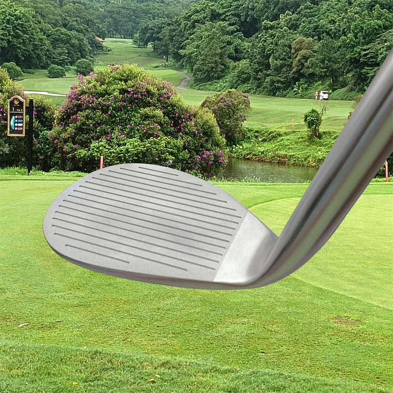 Wedge de golf à grand loft – face rainurée et col de la tête