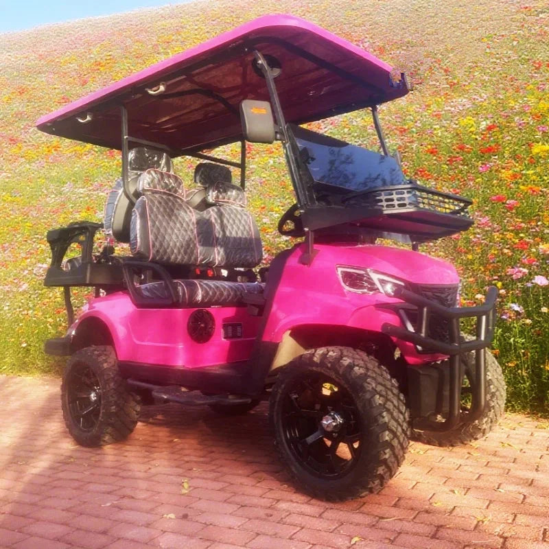 Voiturette de golf électrique tout-terrain 4 places écran tactile 4 kW
