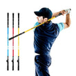 Bâton d'entraînement au swing golf à double grip, rouge, bleu ou jaune